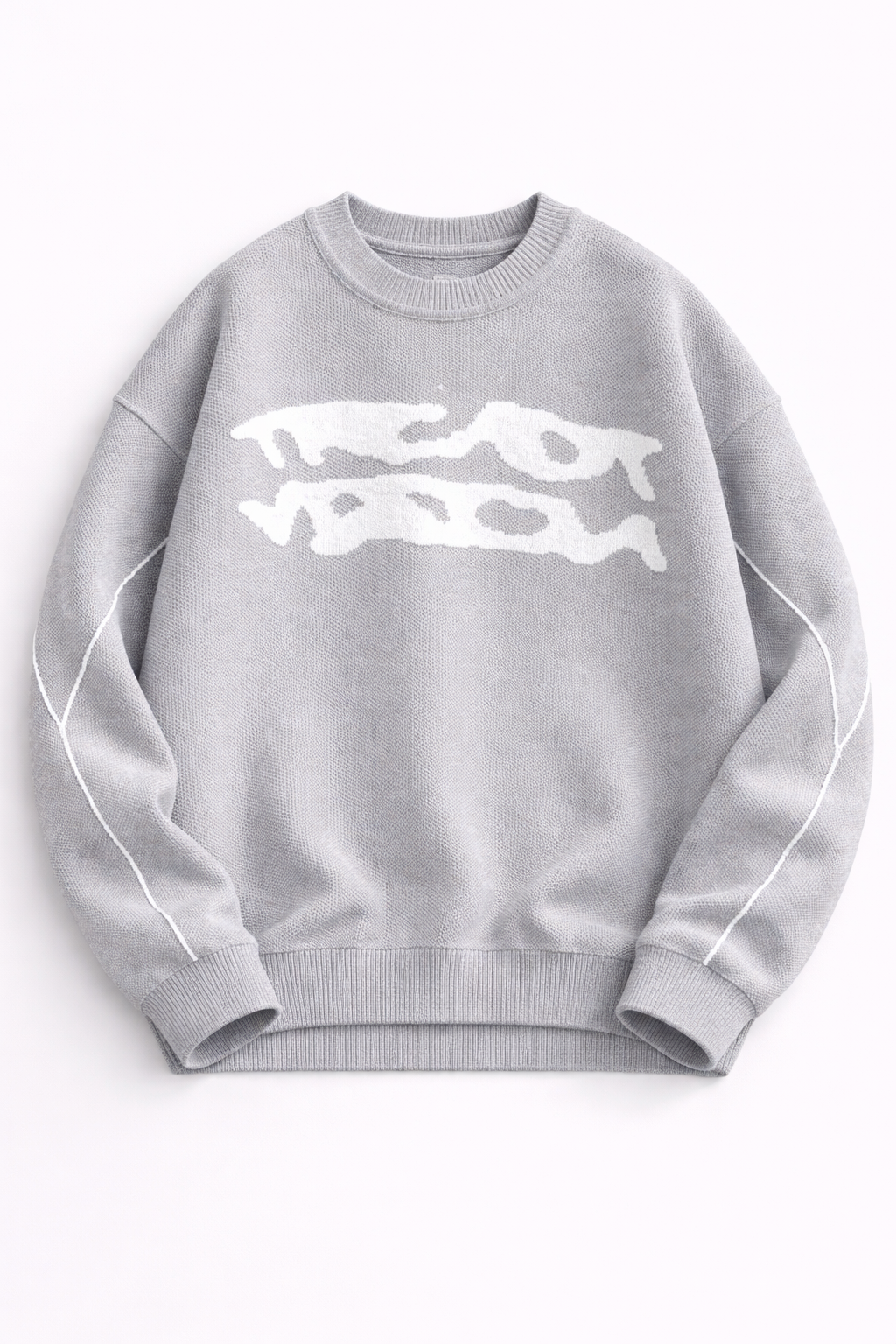 Oversized Knit Crewneck Sweater