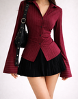 Pinstripe Blouse