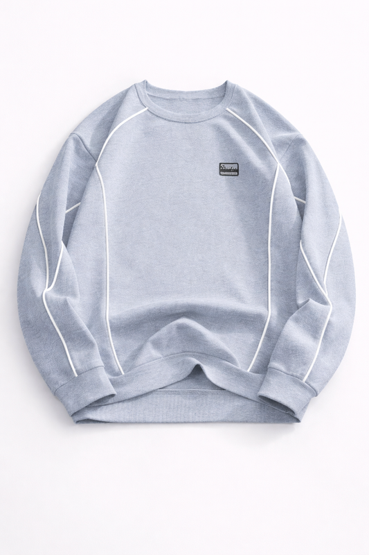 Contrast Seam Crewneck Sweatshirt