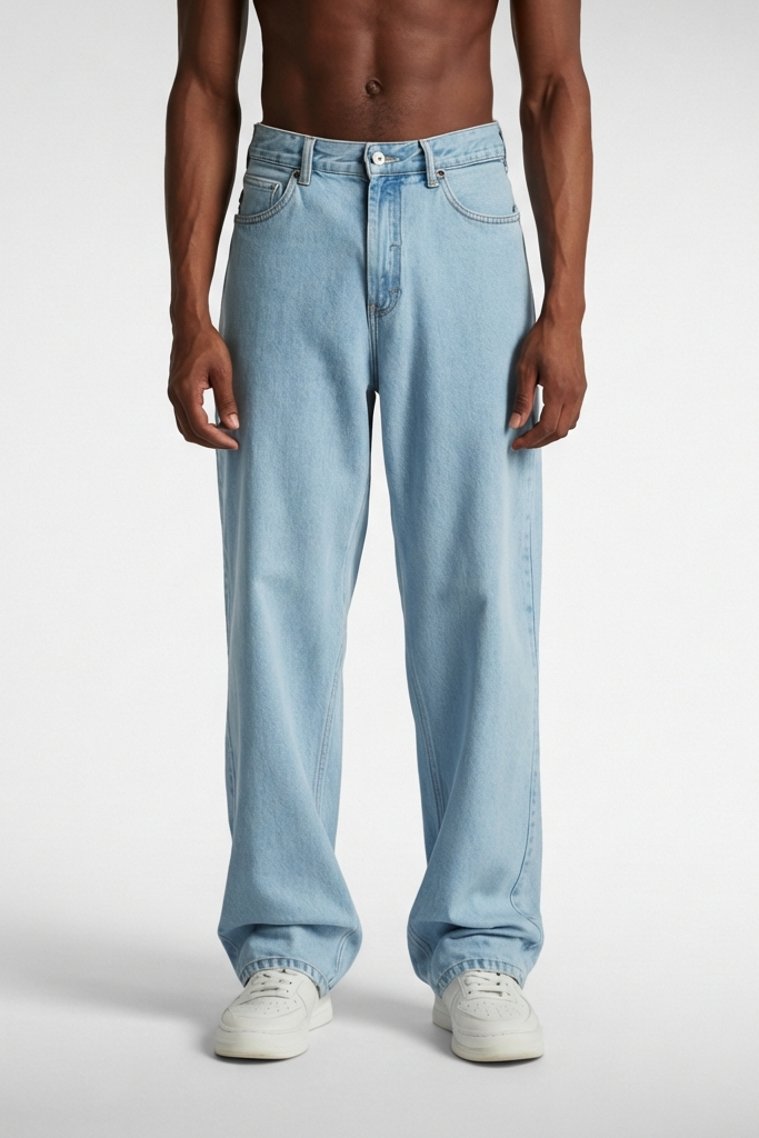 Loose Straight Denim Jeans