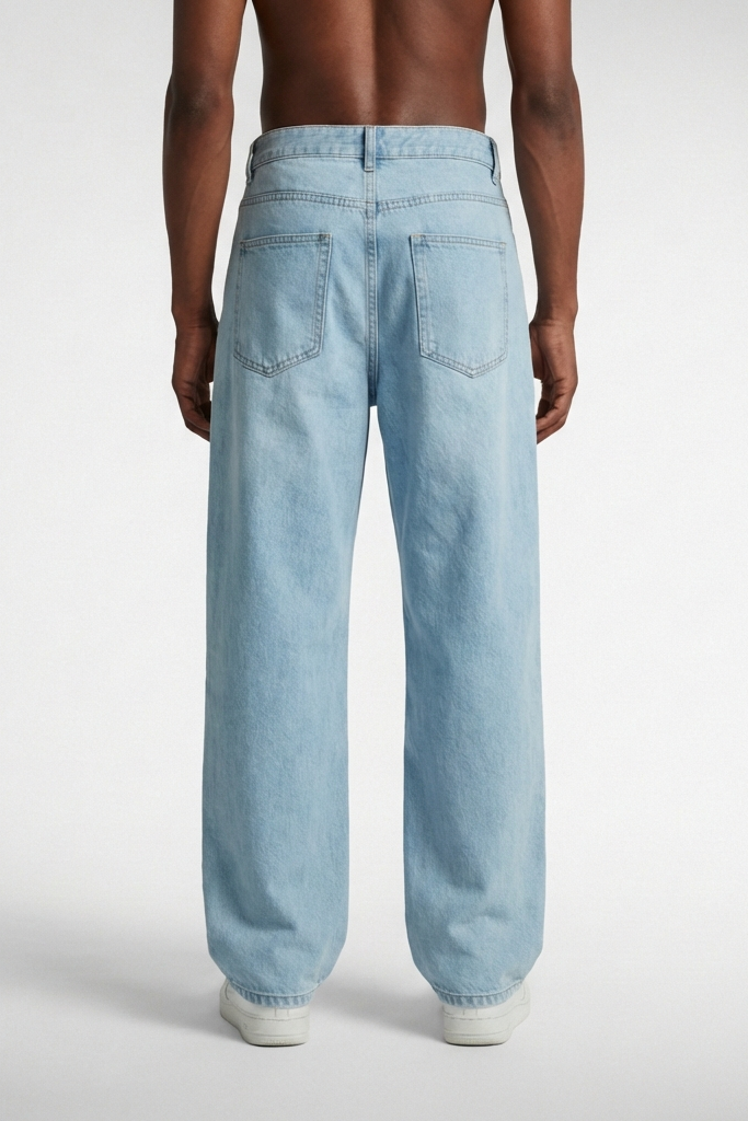 Loose Straight Denim Jeans